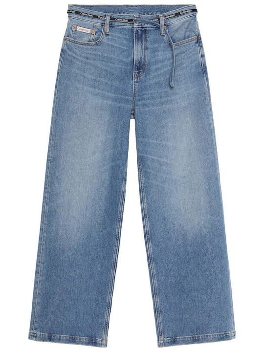 Niedrig tailliert Damenjeans in Weit geschnittener Linie Overnight Blue