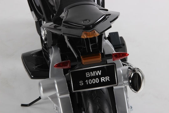 Motocicletă Pentru Copii BMW 528 RR Cu Pornire Cu Cheie Electrică 12 Volți Neagră Pentru 3+ Ani