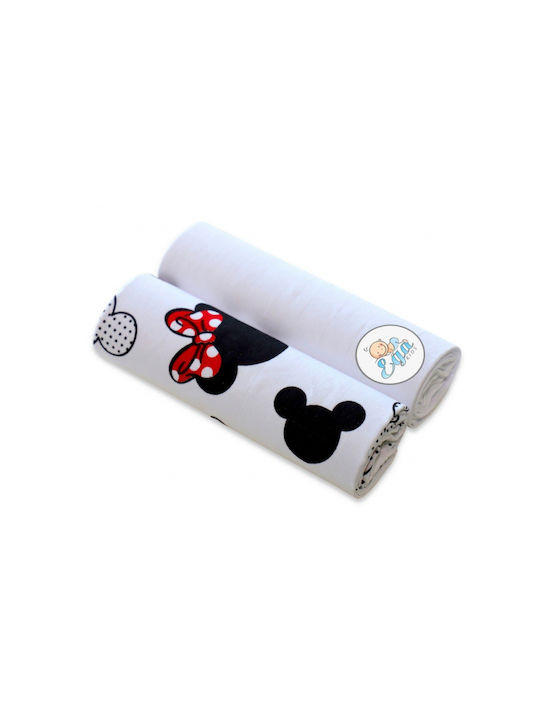 Minnie Mouse Πάνα Αγκαλιάς 60x80cm 2τμχ Minnie Mouse Πάνα Αγκαλιάς 60x80cm 2τμχ