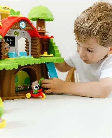Mare Școală Joc Educațional 3 Personaje 9 Accesorii Klorofil