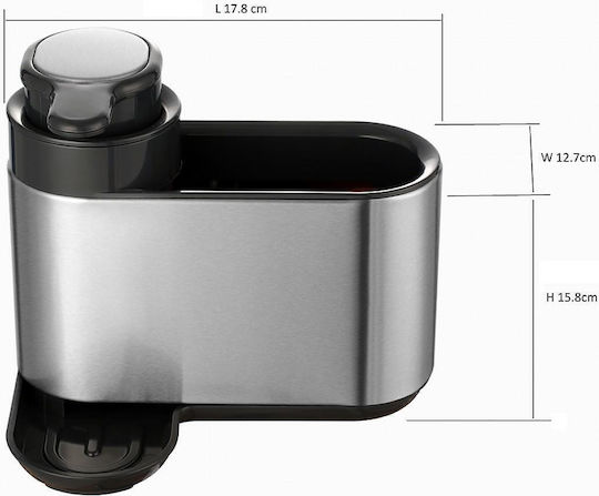 Inter Ceramic Dispenser Kitchen Ceramic with Sponge Holder