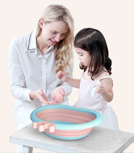 Little Mom Royal Pink Faltbarer Waschbecken Mit Abgerundeten Kanten