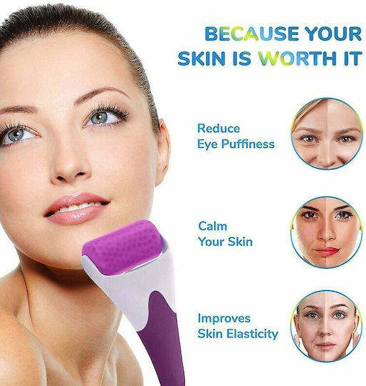 Ice Roller Facial Massage Device Purple