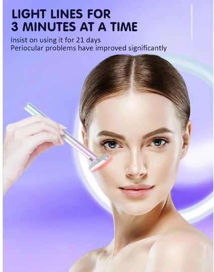 4 In 1 Facial Massage Device Alhena Microcurrent Red Light Therapy Facial Massage Therapeutic Heat Smoother Softer Rejuvenated Skin La005