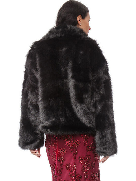 Women's Short Fur Black