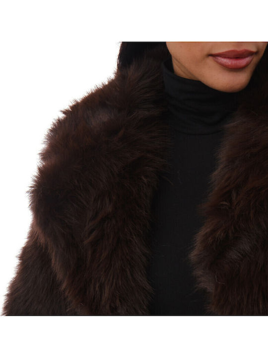 Frauen Pelz Brown