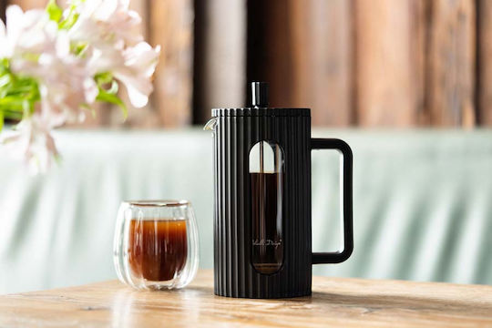 Vialli Design Livio Black French Press Tea Coffee 1 L