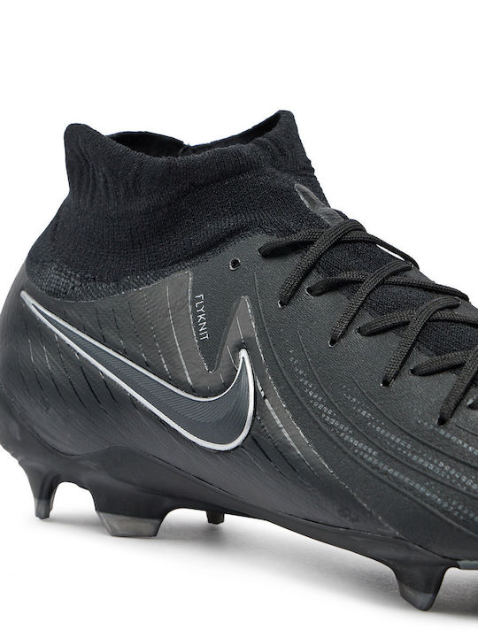 Nike Phantom Luna 2 Pro Ποδοσφαιρικά Παπούτσια με Τάπες FG Μαύρα