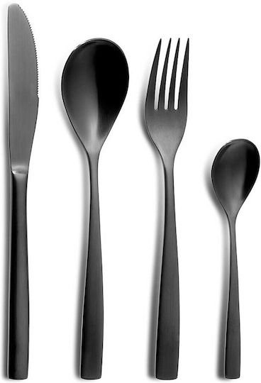 Max Home Desert / Ice Cream Stainless Steel Black Spoons Max Home Desert / Ice Cream Stainless Steel Black Spoons