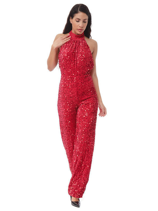 Damen Einteiler Anzug Red