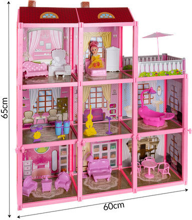 Iso Trade Dollhouse with Furniture
