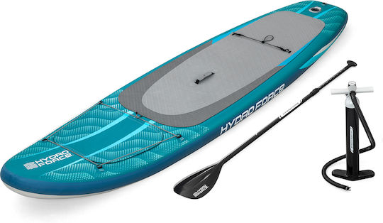 Bestway Hydro Force Aqua Drifter View Set Φουσκωτή Σανίδα SUP με Μήκος 3.35m Τιρκουάζ