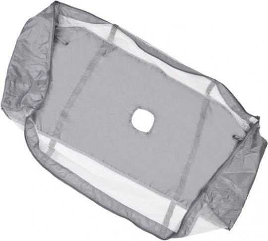 ikonka Loc De Joacă Cu 2 Nivele Cu Masă De Schimbat Scutece Și Saltea Gri 120x60cm