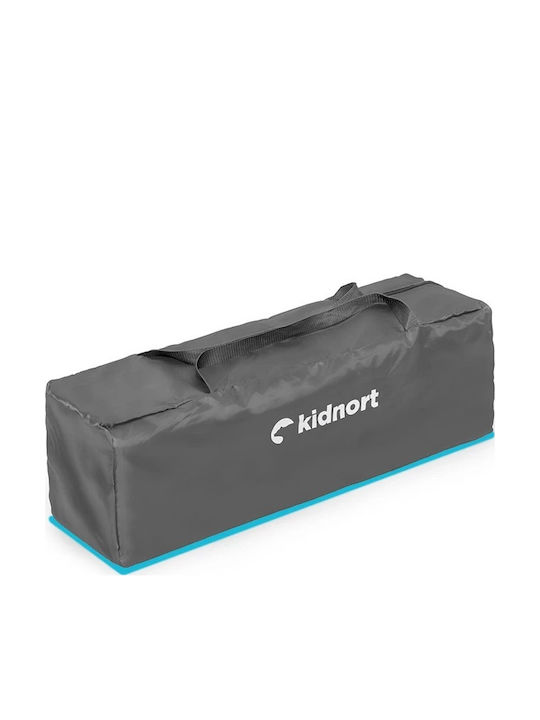 Kidnort Loc de joacă cu Saltea Gri 68x128cm