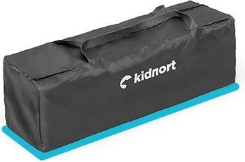 Kidnort Loc de joacă cu Schimbător & Saltea Gri 68x128cm