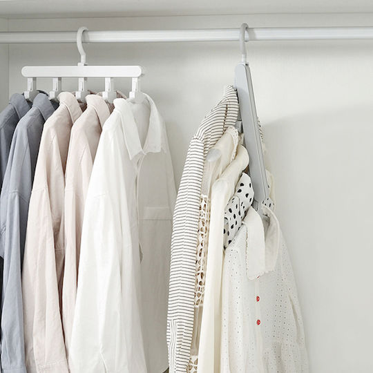 Bewello Plastic Wardrobe Lift White 1pcs
