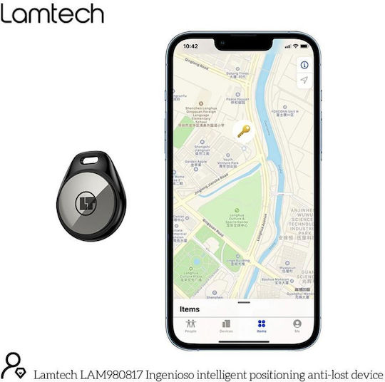Lamtech LAM980817 Compatibil Cu Apple Find My & Google Find Hub Negru