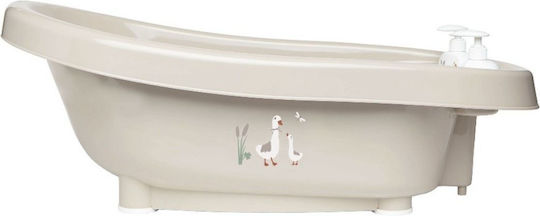 Bebejou Baby Bath with Thermometer Beige