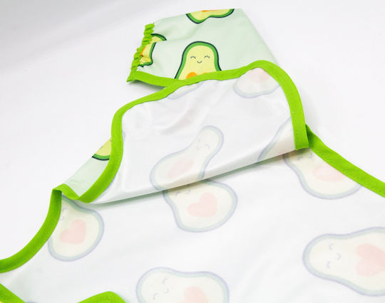 Baby Jem Ποδιά Υφασμάτινη με Μανίκια Avocado