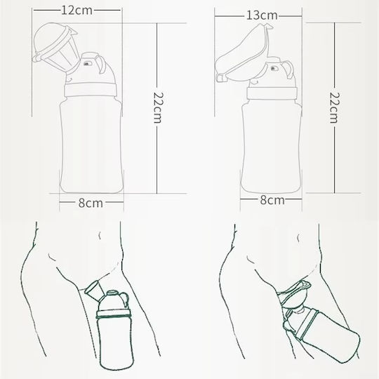 Little Mom Potty Portabil cu Capac Roz