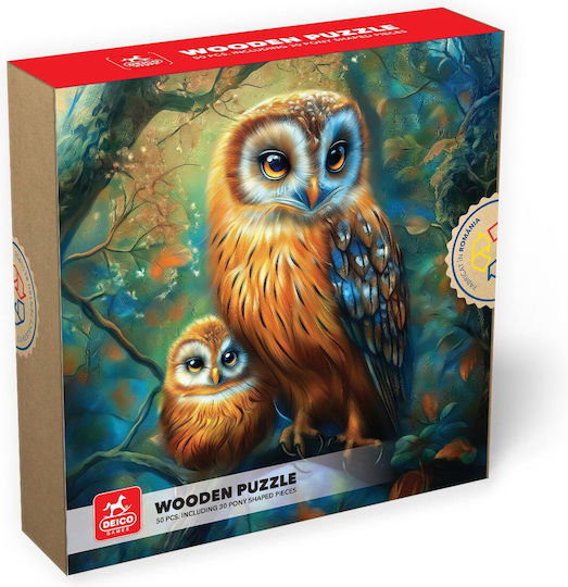 Дървено Детски Пъзел 50бр D-Toys