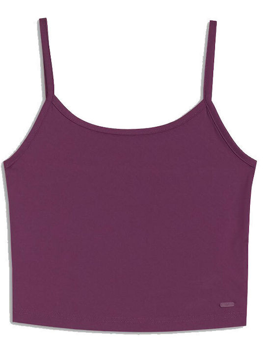Bluze Damă Sport Crop Top Violet