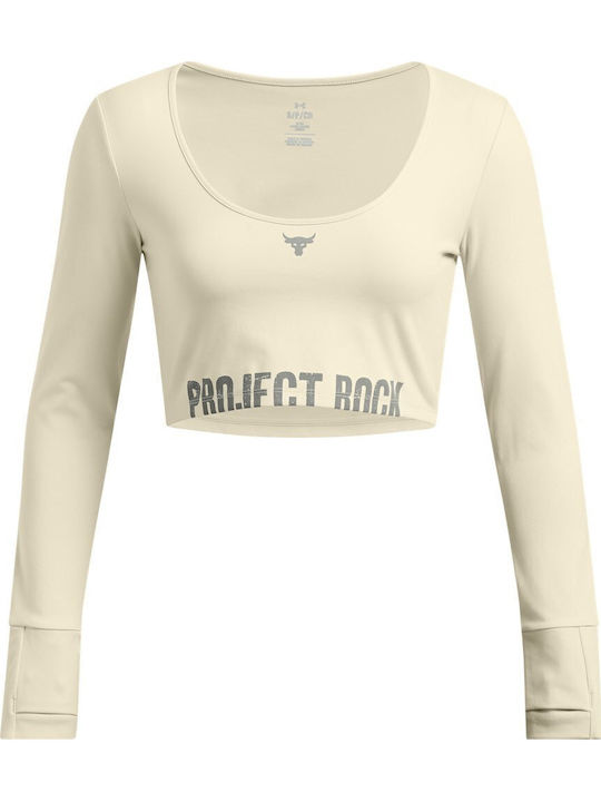 Project Rock Γυναικεία Αθλητική Μπλούζα Μακρυμάνικη Silt/clay Green