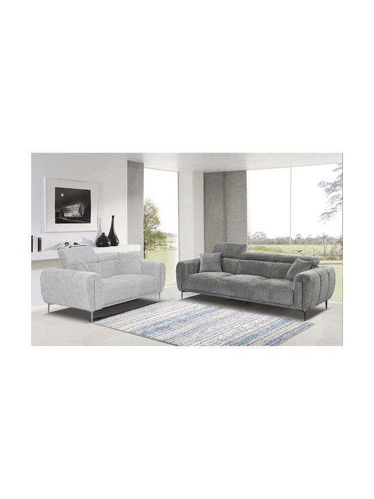 Dreisitzer Sofa Dunkelgrau 220x94x90cm E9509,32