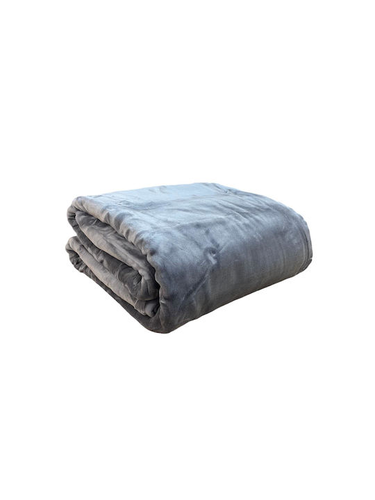 Linea Home Одеяло Кадифе Двойно 200x240см Сиво
