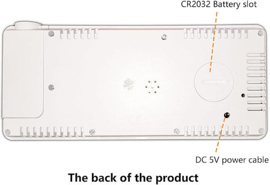 Gaosiio Масови Дигитален Часовник LED Дървен с Будилник DS-5718LW