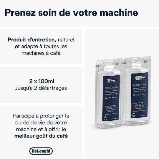 DeLonghi Ecodecalk Mini Entkalker Für Kaffeemaschinen 2 X 100ml