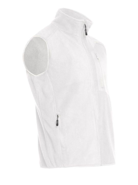 Stenso Vest Arbeitsweste mit Fleece-Futter Weiß