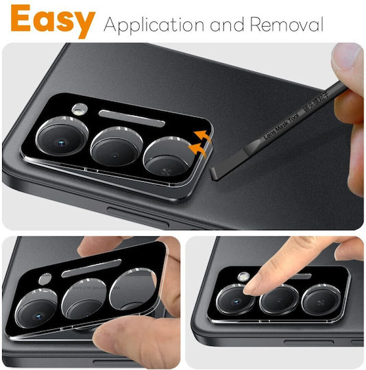 Northjo Camera Protection Tempered Glass Black for the Xiaomi Redmi 15 4G / 5G