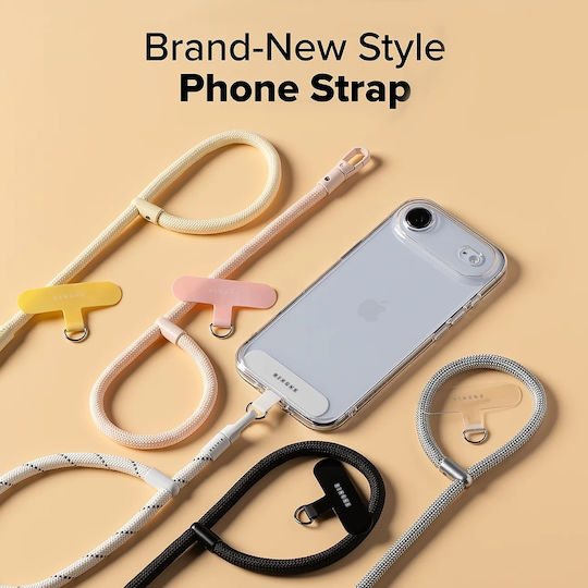 Ringke Suport Universal Curea De Mână Link Flow Tip P Crossbody Lanyard Pentru Huse De Telefon Reglabil Roz Candy