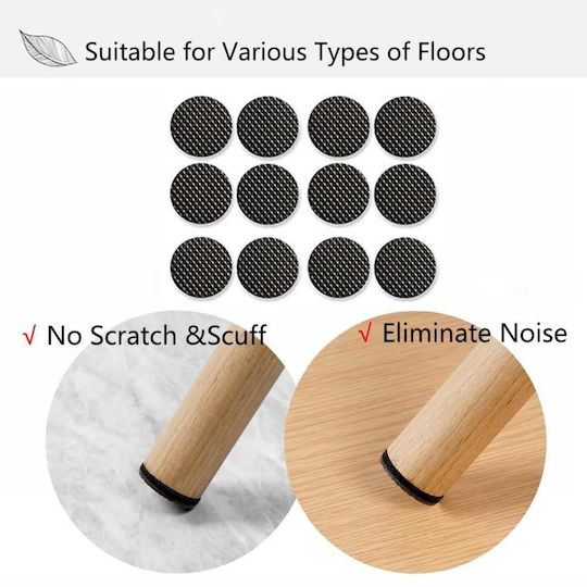 Uncle George 01.07.02-0008 Round Felts with Sticker 22mm 24pcs