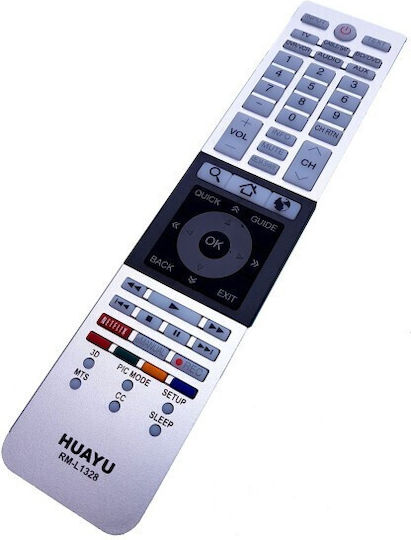 Rm-l1328 Remote Control Led Dvd Audio Toshiba Netflix