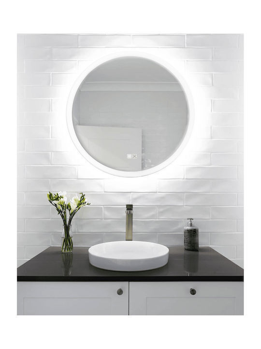 H2O Кръгло Банско Огледало LED 80x80см