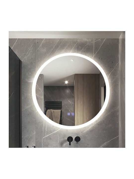 H2O Кръгло Банско Огледало LED 80x80см