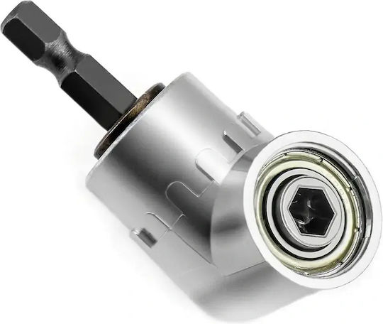 Corner Drill Adapter 105 Degrees Bits 1/4" Silver