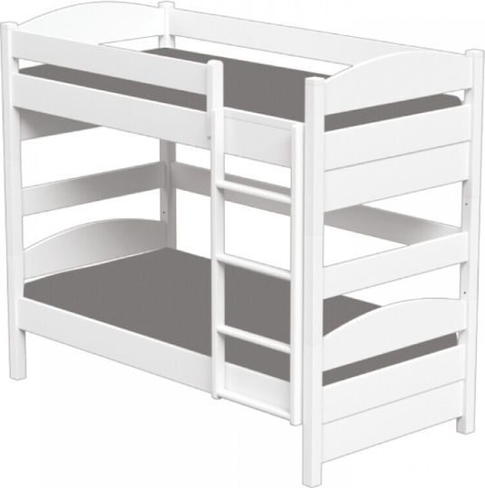 Loft Детско Легло Двуетажно Единично за Матрак 100x200см