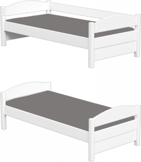 Loft Детско Легло Двуетажно Единично за Матрак 100x200см