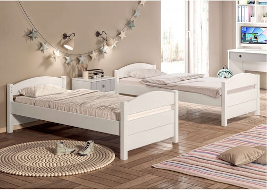 Loft Детско Легло Двуетажно Единично за Матрак 100x200см