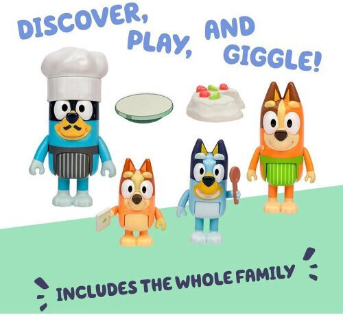 Giochi Preziosi Bluey Pavlova Let's Play Chef Chilli Bandit & Bingo For 3+ Years