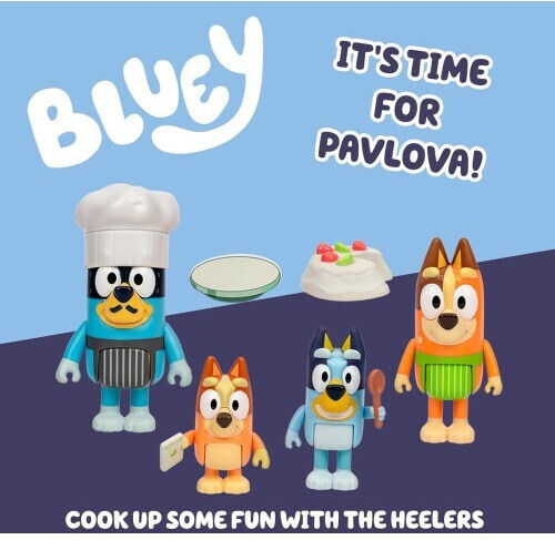Giochi Preziosi Bluey Pavlova Let's Play Chef Chilli Bandit & Bingo For 3+ Years