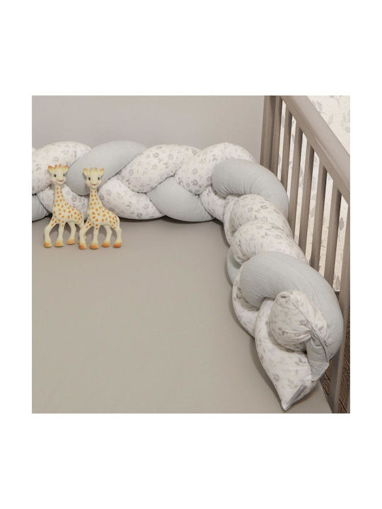 Baby Oliver Baby Sheets Set Crib Cotton Fitted Gray 110x170cm
