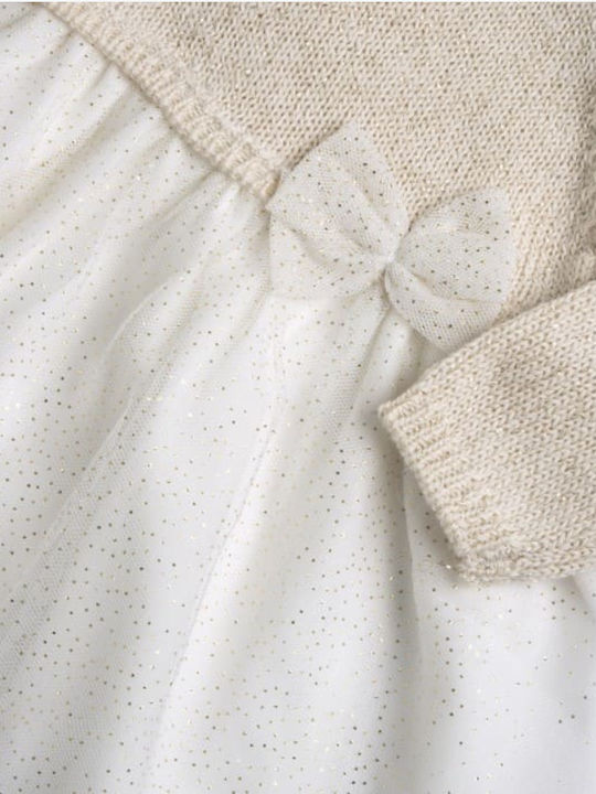 Children's Dress Tulle Beige