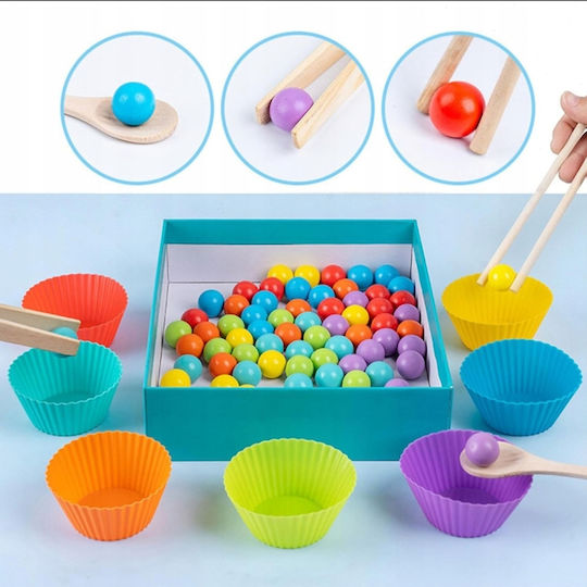 H&S Collection Montessori Joc Educațional de Cunoștințe din Lemn