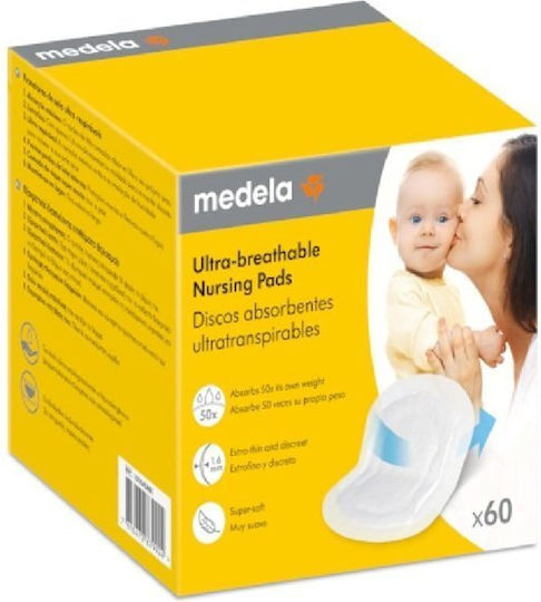 Medela Safe Y Dry Tampoane Pentru Sâni 60 Bucăți