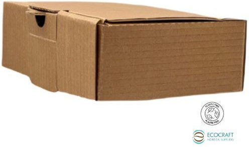 Box Burger Kraft 22x13x8.3cm Doppelt