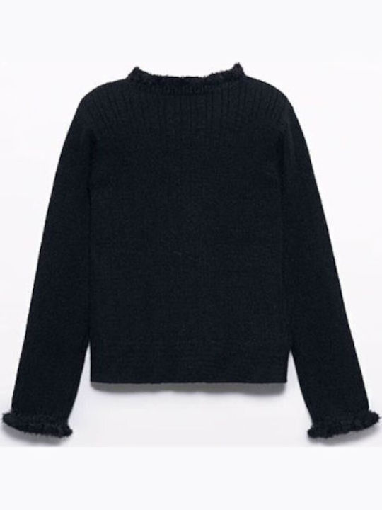 Kids Long-Sleeved Black Blouse